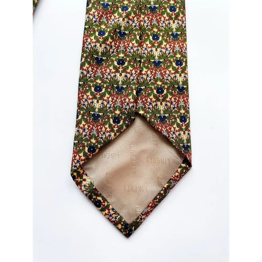 Vintage William Morris Collection by Liberty for V&A Floral Print Silk Tie